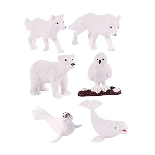 VANZACK 6Stücke Teiliges Realistische Meerestierfiguren aus Hochwertigem für Kleinkinder Kreativität und Formerkennung Partys und Dekoration von VANZACK