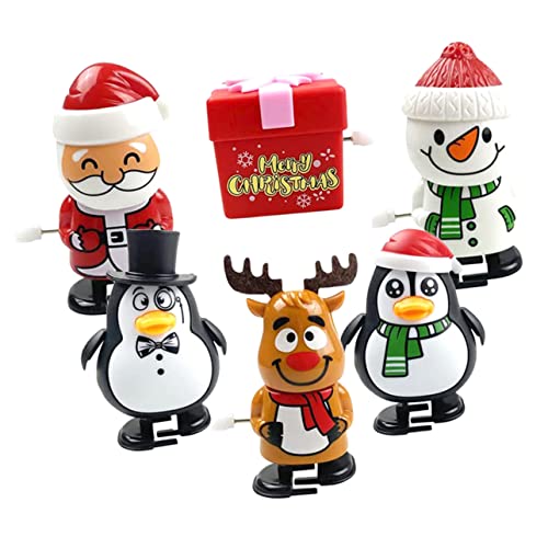 VANZACK 6Stücke Weihnachtsmann Wackelspielzeug Lustige Weihnachts Geschenkideen Für Aufziehspielzeuge Für Weihnachtsfeiern Und Festlichkeiten von VANZACK
