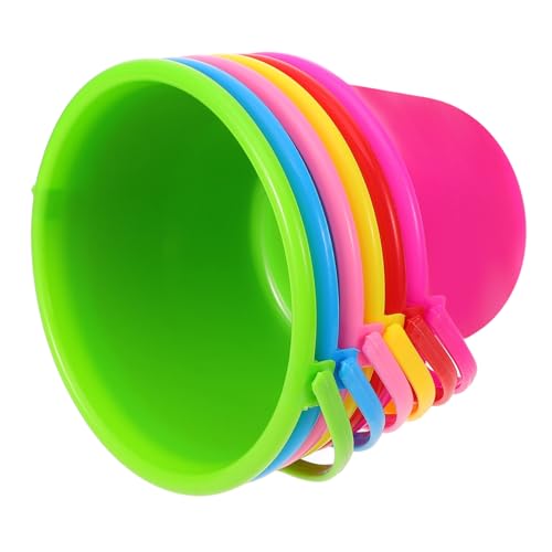 VANZACK 6Stücke Wiederverwendbare Strand Eimer Für Leichte Sandspiel Eimer Für Garten Park Und Strand Wasserspielen Im Freien Farben VANZACK 6Stücke Wiederverwendbare Strand Eimer Für Leichte Sandspiel Eimer Für Garten Park Und Strand Wasserspielen Im Freien Farben von VANZACK