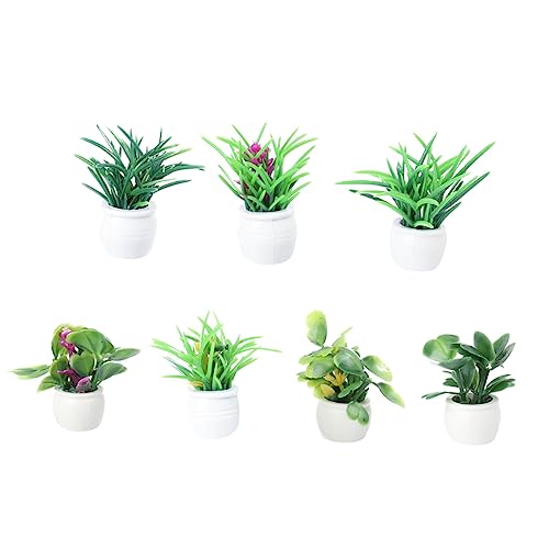 VANZACK 7Stücke Blumentöpfe Teiliges DIY Handwerksmaterial für Landschaften Künstliche Topfpflanzen für Dekoration und Puppenhaus Mini Bonsai Modelle VANZACK 7Stücke Blumentöpfe Teiliges DIY Handwerksmaterial für Landschaften Künstliche Topfpflanzen für Dekoration und Puppenhaus Mini Bonsai Modelle von VANZACK