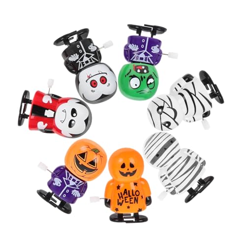 VANZACK 7Stücke Halloween Aufziehspielzeuge Gruselige Trick Spielzeuge für Partys Designs für Freunde Verbessert Fähigkeiten und Farbdisziplin von VANZACK