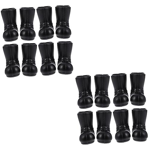VANZACK 8 Paare Weihnachtsschuhmodell Mini-Weihnachtsschuhe Minis Weihnachtsminiaturen Miniaturen Weihnachten dekorativ klein Santa Claus Dekoration Requisiten für Miniaturschuhe Plastik von VANZACK