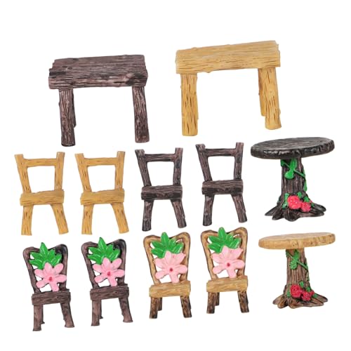 VANZACK 8 Sätze Harz Teiliges Gartenmöbel Ornament für DIY Mikrolandschaften für Puppenhäuser und Dekorationen VANZACK 8 Sätze Harz Teiliges Gartenmöbel Ornament für DIY Mikrolandschaften für Puppenhäuser und Dekorationen von VANZACK