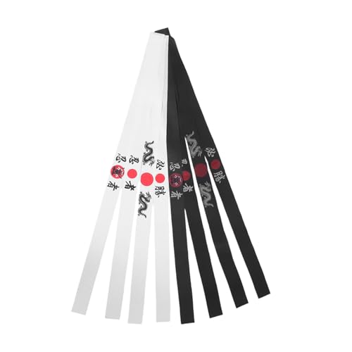 VANZACK 8 Stück Japanisches Ninja Stirnband Dekor Karate Stirnband Für Samurai Kostüm Japanische Stirnbänder Samurai Party Stirnbänder von VANZACK