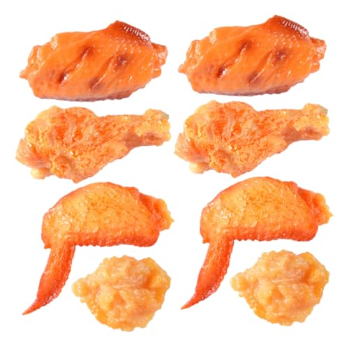 VANZACK 8 Stück Teiliges Lebensechte Künstliche Hühnerflügel und Drumsticks Realistische Simulation für Rollenspiele Küchen Dekoration Fotografie und Veranstaltungen VANZACK 8 Stück Teiliges Lebensechte Künstliche Hühnerflügel und Drumsticks Realistische Simulation für Rollenspiele Küchen Dekoration Fotografie und Veranstaltungen von VANZACK