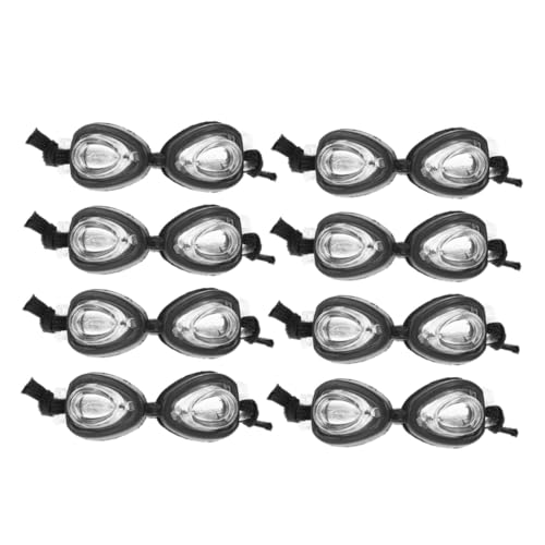 VANZACK 8 Stück Teiliges Mini Schwimmbrillen Puppen Strapazierfähige Kunststoff-Dekoration Rollenspielgeeignete Puppenbrillen Vielseitige DIY-Accessoires für Puppenhaus und Fotorequisiten von VANZACK
