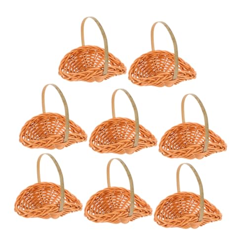 VANZACK 8 Stück Teiliges Mini-imitations-Rattan-Korb Griffen Handgewebt Leichte Winzige Flechtkörbe für Puppenhäuser Feengarten Hochzeitsdeko Vielseitig Einsetzbar Kindgerecht Rustikales VANZACK 8 Stück Teiliges Mini-imitations-Rattan-Korb Griffen Handgewebt Leichte Winzige Flechtkörbe für Puppenhäuser Feengarten Hochzeitsdeko Vielseitig Einsetzbar Kindgerecht Rustikales von VANZACK