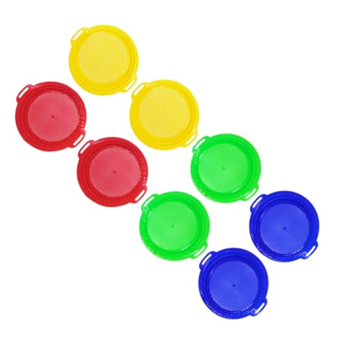 VANZACK 8 Stück Teiliges Set Sandspielzeug für Bunte Sandsiebe für Strand Fördert Kreatives für Schatzsuche und im Freien von VANZACK