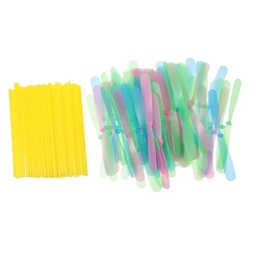 VANZACK 80 Stück Teiliges Outdoor flugspielzeug Handreibspielzeug Kunststoff Propeller Fliegende Hubschrauber für Garten Party Spaß Am Werfen und Fangen Zufällige Farbe Zufällige Farbe von VANZACK