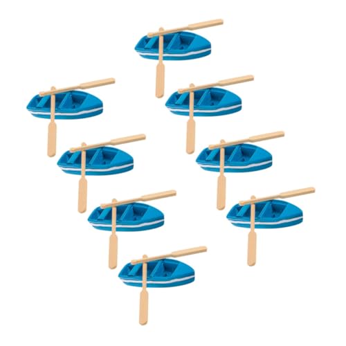 VANZACK 8sätze Miniaturschiff Modellboot Aus Resin Für Mikrolandschaften Kreative Stranddekoration Und Projekte Für Home Garten Dekoration von VANZACK