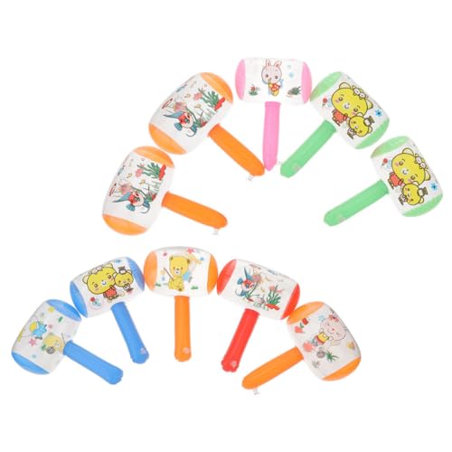 VANZACK Lustige Aufblasbare Hammer Glocke 8 Stücke Kunststoff Schlägel Set Party Spiele Spielzeug Zufällig von VANZACK