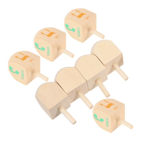 VANZACK 8Stücke Holz Dreidel Für DIY Mit Hebräischen Chanukka Bastelset Party Dekoration Für Kindergeburtstage Und Feiertage VANZACK 8Stücke Holz Dreidel Für DIY Mit Hebräischen Chanukka Bastelset Party Dekoration Für Kindergeburtstage Und Feiertage von VANZACK