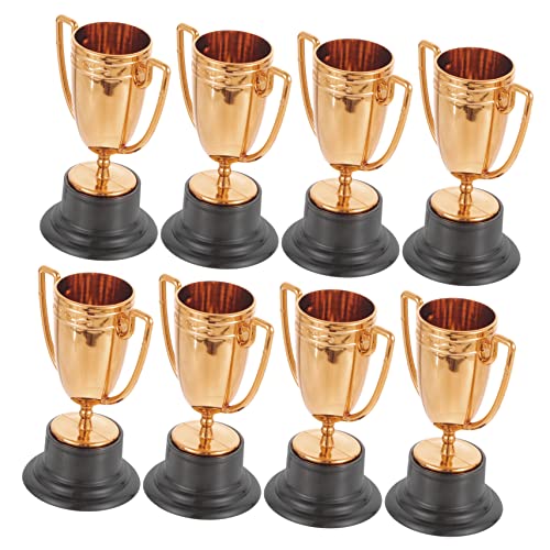 VANZACK 8stücke Teiliges Mini Trophäen Aus Gold Für Junge Mädchen Auszeichnung Bei Schulwettbewerben Partys Und Sportveranstaltungen Leichte Und Tragbare Pokale Für Kleine Sieger von VANZACK