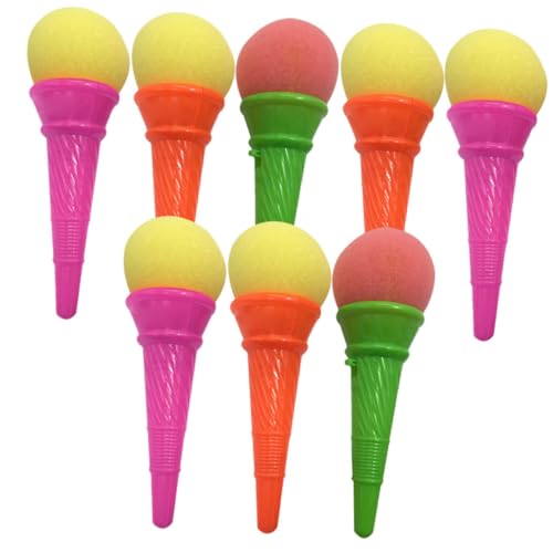 VANZACK 8Stücke Teiliges Eisschütze Spielzeugset für Spaßige Partyspielzeuge mit Elastischen Eiskugeln für Outdoor Aktivitäten und Partytüten Zufällige Farben von VANZACK