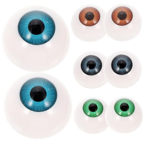 VANZACK 8Stücke Teiliges Hohle Augäpfel für DIY Puppenzubehör Lustige Halloween Requisiten Zufälligen Farben für Bastelprojekte und Kreative Dekorationen VANZACK 8Stücke Teiliges Hohle Augäpfel für DIY Puppenzubehör Lustige Halloween Requisiten Zufälligen Farben für Bastelprojekte und Kreative Dekorationen von VANZACK