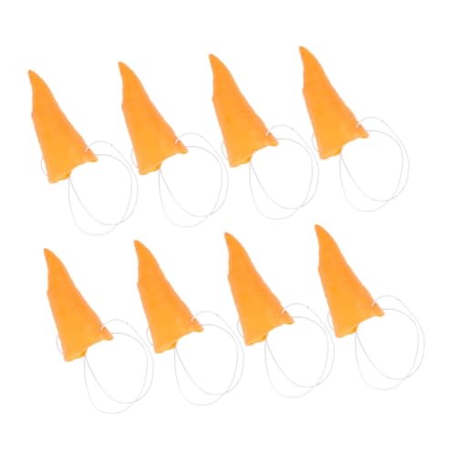 VANZACK 8Stücke Teiliges Karottennase für Schneemann und Dekorative Kostümprop für Halloween Karneval und Themenpartys aus Sicherem Vinylmaterial für Kreative Verkleidungen VANZACK 8Stücke Teiliges Karottennase für Schneemann und Dekorative Kostümprop für Halloween Karneval und Themenpartys aus Sicherem Vinylmaterial für Kreative Verkleidungen von VANZACK