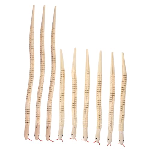 VANZACK 9 Stück Teiliges Holz Flexible Naturbelassene Holzschlangen Ungiftig zum Bemalen und Basteln Fördert Kreativität und Familienaktivitäten für Geburtstagsfeiern VANZACK 9 Stück Teiliges Holz Flexible Naturbelassene Holzschlangen Ungiftig zum Bemalen und Basteln Fördert Kreativität und Familienaktivitäten für Geburtstagsfeiern von VANZACK