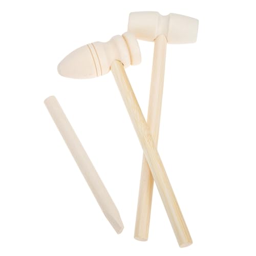 VANZACK 9 Stück Teiliges Holzhammer Mini Hämmer Lernspielzeug zur Hand Augen koordination für Jungen und Mädchen Ab Jahren Leicht und Handlich von VANZACK