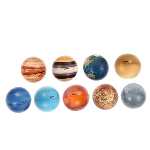 VANZACK 9 Stück Teiliges Planeten Spielset Lernspielzeug aus Weichem Verschleißfestem Interaktive Weltraum Bälle für Kognitive und Stressabbau für Zuhause und Schule VANZACK 9 Stück Teiliges Planeten Spielset Lernspielzeug aus Weichem Verschleißfestem Interaktive Weltraum Bälle für Kognitive und Stressabbau für Zuhause und Schule von VANZACK