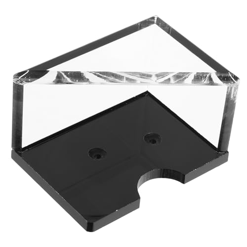 VANZACK Acryl Spielkartenbox Transparent Langlebiger Kartenhalter mit Rutschfestem Boden Staubdicht und Leicht zu Reinigen Praktischer Organizer für Poker und Kartenspiele von VANZACK