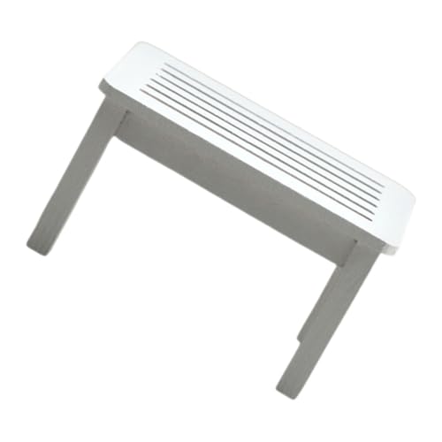 VANZACK Adorable Miniatur Möbel Holz Mini Schreibtisch Dekorativ Desktop Miniatur Möbel Zubehör Puppenhaus Zubehör Weiß von VANZACK