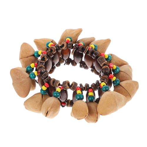 VANZACK Afrikanische Handtrommel Nussmuschel Percussionarmband Leichtes Musikinstrument Kreative Djembe Stilvolle Schlaginstrumente für Kinderfamilien VANZACK Afrikanische Handtrommel Nussmuschel Percussionarmband Leichtes Musikinstrument Kreative Djembe Stilvolle Schlaginstrumente für Kinderfamilien von VANZACK
