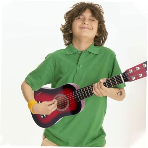 VANZACK Akustikgitarre Saiten Holzspielzeug für Anfänger Musikinstrument für Fördert Musikalische Fähigkeiten und Frühe Entwicklung für Kleine von VANZACK