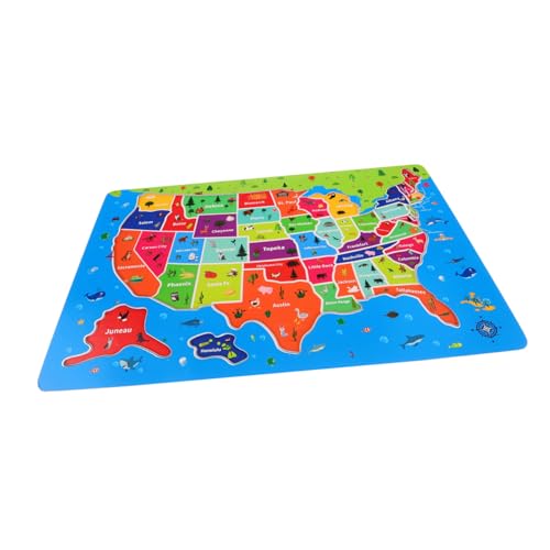 VANZACK Amerikanisches Puzzlespielzeug USA-Karte für Weltkarte für Bodenrätsel MAP der Vereinigten Staaten Karte der Vereinigten Staaten Weltkarten -Puzzle hölzern VANZACK Amerikanisches Puzzlespielzeug USA-Karte für Weltkarte für Bodenrätsel MAP der Vereinigten Staaten Karte der Vereinigten Staaten Weltkarten -Puzzle hölzern von VANZACK