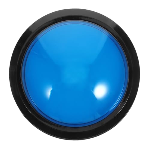 VANZACK Antwort Summer Elektronisches Mit Großen Tasten Und Zufälliger LED Lichtfarbe Digitaler Responder Ohne Batterie Blau Für Spiele Und Quizfragen von VANZACK