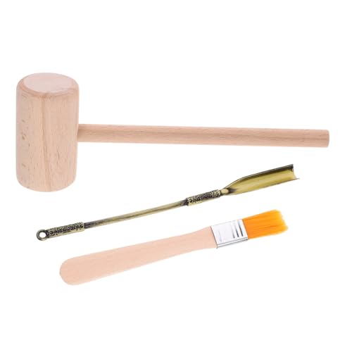 VANZACK Archäologie Ausgrabungsset Holz mit Hammer Pinsel und Schaufel Lernspielzeug für Jungen und Mädchen Fördert Kreativität Hand Auge Koordination und Naturwissenschaftliches von VANZACK