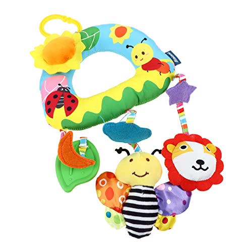 VANZACK Autositz Für Junge Mädchen Hochkontrast Krippenspielzeug Und Kinderwagenspielzeug Plüschspielzeug Mit Regenbogen Design Und Funktion Für Autositz Und Kinderwagen Ab von VANZACK