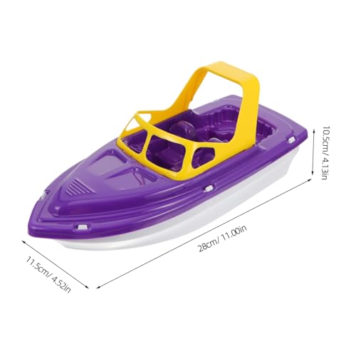 VANZACK Badespielzeug aus Kunststoff Lustiges Rennboot für Jungen und Mädchen Buntes Segelboot Badewannenspielzeug für Strand Pool und Badevergnügen Fördert Farberkennung und Spielspaß von VANZACK
