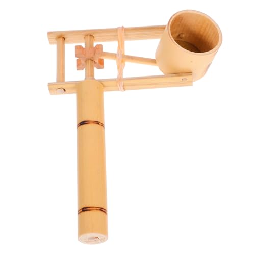 VANZACK Bambus Kastagnetten mit Langem Griff Percussion Instrument Handliches Ratchet Noise Maker Musikspielzeug Ergonomisch und Sicher für Musikalische Früherziehung von VANZACK