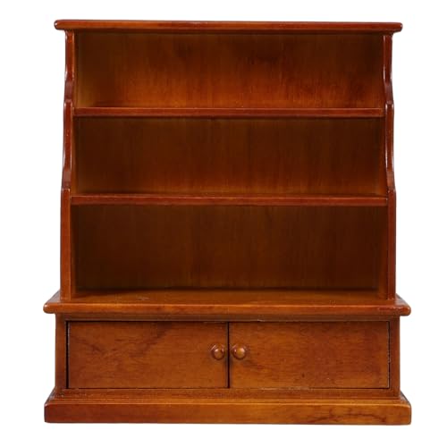 VANZACK Bücherregal Für Puppenhaus Winzige Vitrine Aus Holz Mini Schrank Modell Für Puppenhaus Als Puppenhaus Zubehör Walnussfarbe VANZACK Bücherregal Für Puppenhaus Winzige Vitrine Aus Holz Mini Schrank Modell Für Puppenhaus Als Puppenhaus Zubehör Walnussfarbe von VANZACK