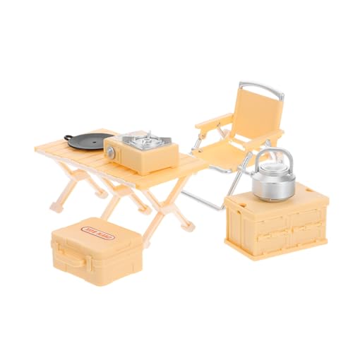 VANZACK Camping Spielset Miniatur Outdoor Kochgeschirr mit Mini Topf Löffel Ofen Topf Leicht und Robust für Rollenspiel und Kreatives Lernen Gelb VANZACK Camping Spielset Miniatur Outdoor Kochgeschirr mit Mini Topf Löffel Ofen Topf Leicht und Robust für Rollenspiel und Kreatives Lernen Gelb von VANZACK