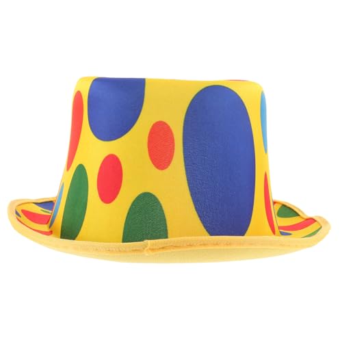 VANZACK Clown Hat aus Langlebigem Vliesstoff Stabile Bühnendekoration Lustiger Zylinderhut für Karneval Kostüm Party und Aufführungen Unisex Accessoire für Erwachsene VANZACK Clown Hat aus Langlebigem Vliesstoff Stabile Bühnendekoration Lustiger Zylinderhut für Karneval Kostüm Party und Aufführungen Unisex Accessoire für Erwachsene von VANZACK