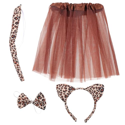 VANZACK Cosplay Leopard Kostüm für Mädchen Haarreifen mit Leopardenohren Schleife und Wiederverwendbares Party Accessoire für Karneval Fasching Dschungel Verkleidung VANZACK Cosplay Leopard Kostüm für Mädchen Haarreifen mit Leopardenohren Schleife und Wiederverwendbares Party Accessoire für Karneval Fasching Dschungel Verkleidung von VANZACK
