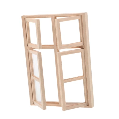 VANZACK DIY Bastelzubehör Holzfenster Und Türen Für Kreative Szenen Puppenhausmöbel Heimdekoration VANZACK DIY Bastelzubehör Holzfenster Und Türen Für Kreative Szenen Puppenhausmöbel Heimdekoration von VANZACK