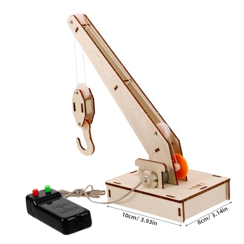 VANZACK DIY Kran Modell Bausatz für Lernspielzeug Hand Auge Koordination und Intelligenz Kranbausatz Wissenschaftliches Experimentierset Kreatives Technikspielzeug Zufällige Farbe von VANZACK