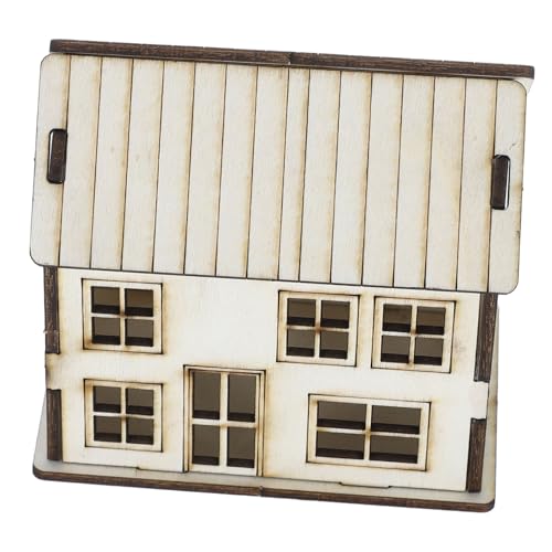 VANZACK DIY Miniatur Holzhaus Bausatz Bastelset Beige Miniaturmodell Holzhaus mit Realistischer Detailgestaltung Fertiges Dekorationsobjekt für Weihnachts Szenerien und Heimdekoration VANZACK DIY Miniatur Holzhaus Bausatz Bastelset Beige Miniaturmodell Holzhaus mit Realistischer Detailgestaltung Fertiges Dekorationsobjekt für Weihnachts Szenerien und Heimdekoration von VANZACK