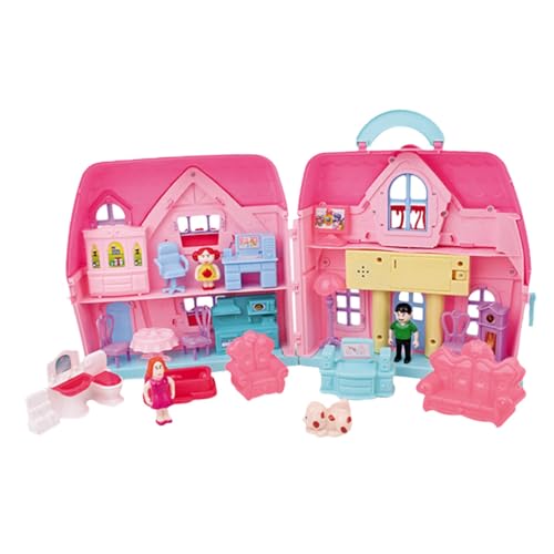VANZACK DIY Puppenhaus Zweistöckige Villa mit Möbeln Tragbares Beleuchtetes Spielhaus für Mädchen Ab Jahren Kreatives Geburtstagsgeschenk Fördert Feinmotorik und Dekoration VANZACK DIY Puppenhaus Zweistöckige Villa mit Möbeln Tragbares Beleuchtetes Spielhaus für Mädchen Ab Jahren Kreatives Geburtstagsgeschenk Fördert Feinmotorik und Dekoration von VANZACK