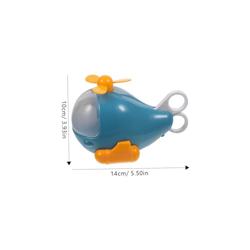 VANZACK DIY Stationery Flugzeug Multifunktionales Lernset mit Buntstiften Anspitzer Radiergummi und Schere Schulbedarf für Jungen und Mädchen Blau von VANZACK