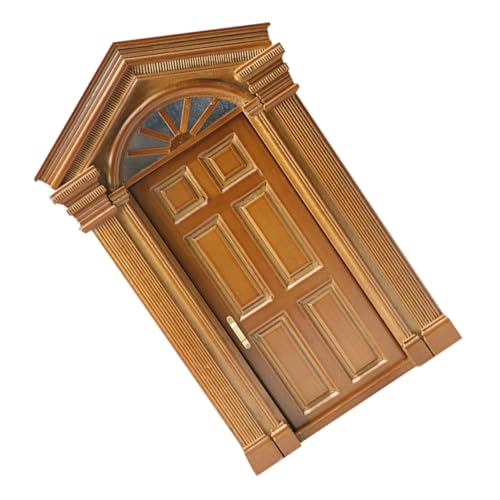 VANZACK Dekoration Realistische Handwerkskunst Mini Haustür für DIY Miniaturprojekte Langlebiges Zubehör für Romantische Miniaturwelten von VANZACK