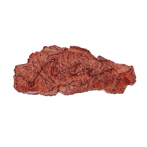 VANZACK Dekoratives Künstliches Steak Modell Simulation Für Grill Dekoration Und Fotografie Requisiten Lebensnahe Fake Steak Nachbildung Aus Märkte von VANZACK