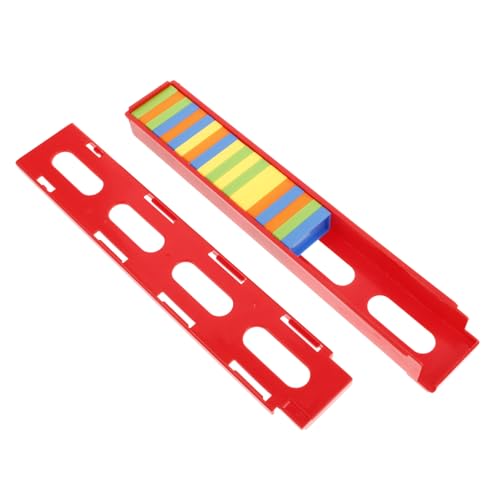 VANZACK Domino Zug Spielset Zubehör mit Domino und Zugverlängerungen Kinderfreundliche Bauklötze für Kreatives und Einfaches Zusammenbauen für Familien von VANZACK