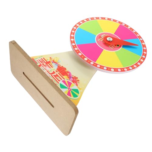 VANZACK Drehbares Partyspielrad zum Selberbasteln PVC Raffle Wheel mit Ständer und Zeiger für Unterhaltung und DIY Anpassung von VANZACK