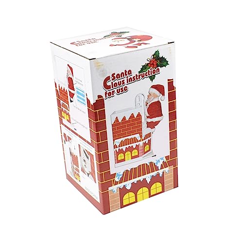 VANZACK Elektrische Weihnachtsmann Puppe mit Musik Kletternder Weihnachtsmann über Schornstein DIY Weihnachtsdeko ohne Batterien Festliche Figur mit Tanzfunktion für Weihnachtsfeier und VANZACK Elektrische Weihnachtsmann Puppe mit Musik Kletternder Weihnachtsmann über Schornstein DIY Weihnachtsdeko ohne Batterien Festliche Figur mit Tanzfunktion für Weihnachtsfeier und von VANZACK