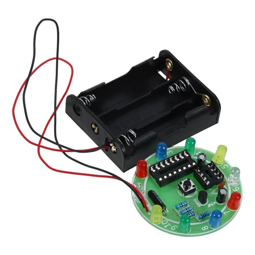 VANZACK Elektronischer DIY Schaltkreis Bausatz mit Lauflicht Lötset für Elektronikübungen Kleines LED Modell Interaktives Wissenschaftsspiel für Bastler und Lernende VANZACK Elektronischer DIY Schaltkreis Bausatz mit Lauflicht Lötset für Elektronikübungen Kleines LED Modell Interaktives Wissenschaftsspiel für Bastler und Lernende von VANZACK