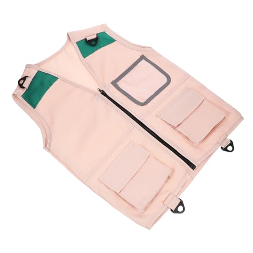 VANZACK Explorer Kinderweste Für Outdoor-aktivitäten Multifunktionale Cosplay-Weste Mit Taschen Für Abenteurer Und Kleine Entdecker Für Sommerfeste Und Rollenspielekarikaturfarbe von VANZACK