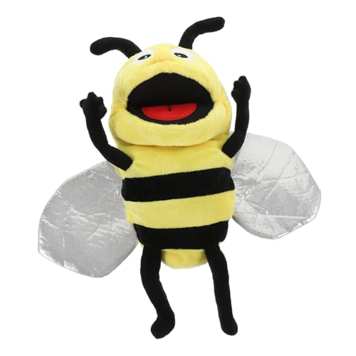 VANZACK Entzückende Bienen Handpuppe Aus Plüsch Pädagogisches Insektenspielzeug Interaktive Geschichtenerzähler Handpuppe von VANZACK